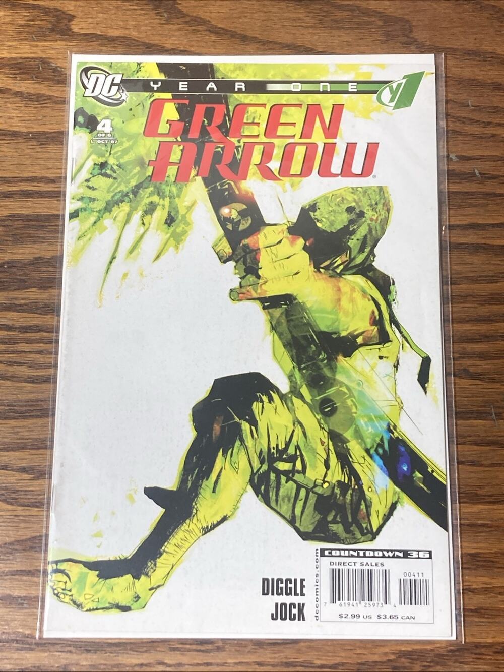 DC Comics Green Arrow Year One #4 Comic 2007 Andy Diggle Jock Boarded
